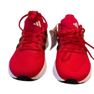 Adidas Kids Red Running Shoes Sneakers Size 5 Youth Athletic Footwear